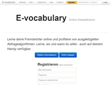Tablet Screenshot of e-vocabulary.ch